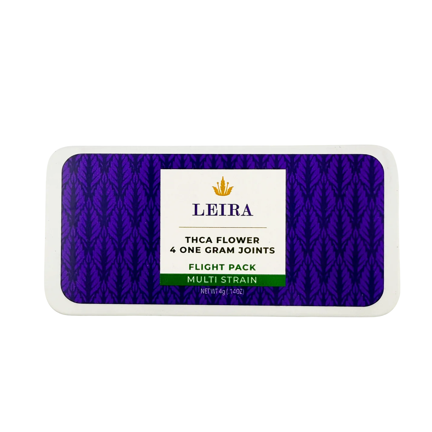 Flight Pack - Full Flower by Leira – flight pack of 4 organic THCA prerolls featuring premium strains