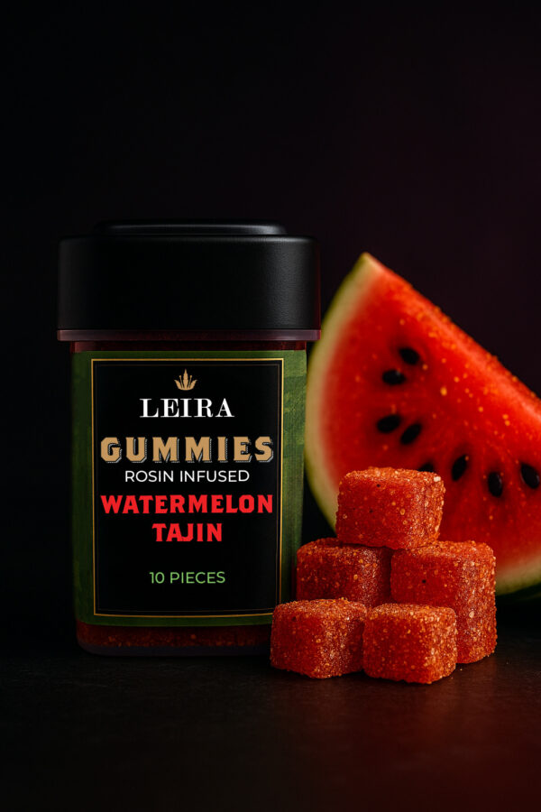 Leira Watermelon Tajin Gummies Watermelon gummies with Tajin seasoning