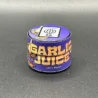 Garlic Juice hash rosin container, from front