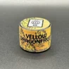 Yellow Dragonfruit hash rosin container, from front