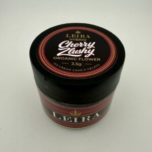 Cherry Zlushy Organic THCA Flower Jar (3.5g) - top